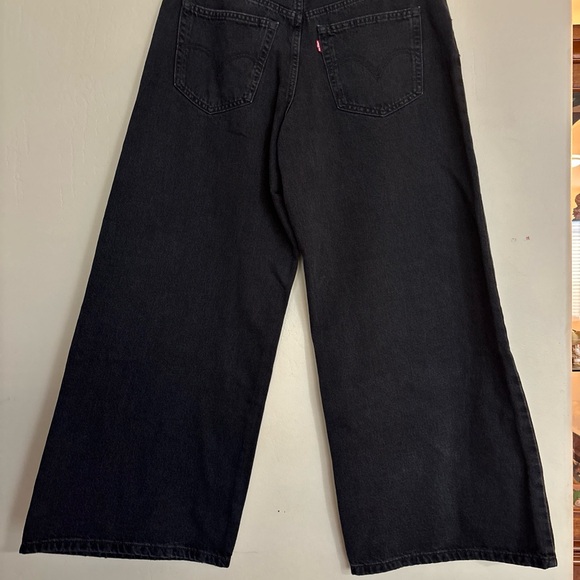 Levi’s women's 94 Baggy Wide Leg Jeans Black Size-31X31 New W Tag 100% cotton - Picture 3 of 15